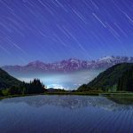 月夜の後立山連峰