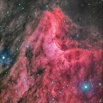 ペリカン星雲・Hα-RGB合成で